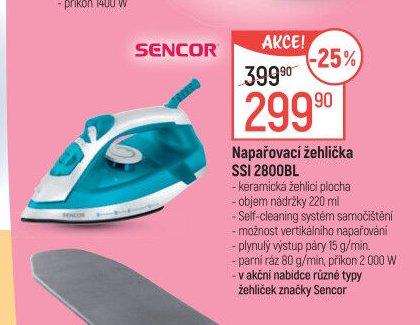 Napařovací žehlička SSI 2800BL