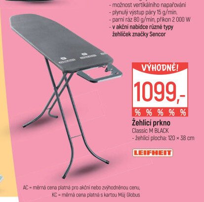 Žehlicí prkno Classic M BLACK