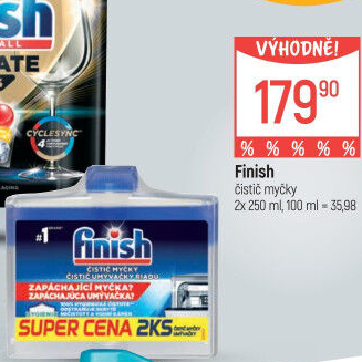 Čistič myčky Finish