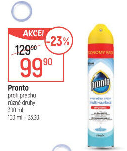 Čistič proti prachu ve spreji Pronto