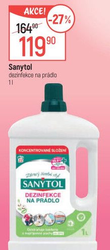 Dezinfekční čistič na prádlo Sanytol