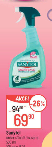 Dezinfekční univerzální čistič ve spreji Sanytol