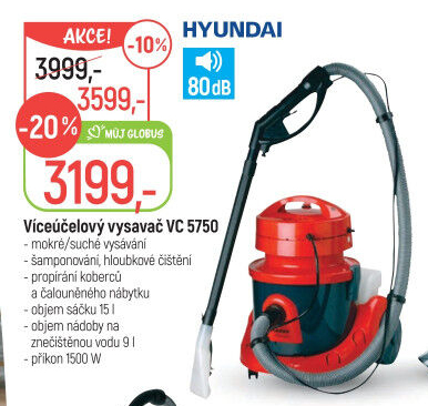 Víceúčelový vysavač Hyundai VC 5750