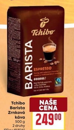 Zrnková káva Barista Tchibo