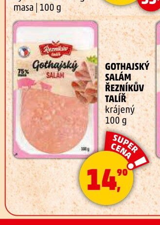 Gothajský salám Řezníkův talíř krájený 100 g
