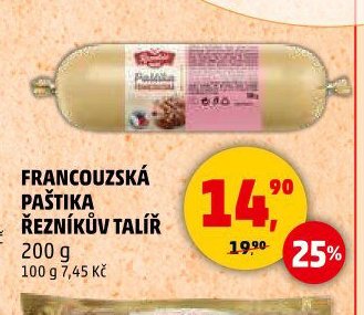 Francouzská paštika Řezníkův talíř