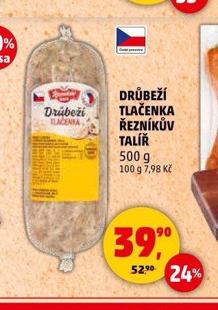 Drůbeží tlačenka Řezníkův talíř
