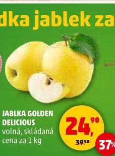 Jablka Golden Delicious