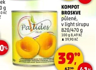Kompot broskve Pavlides