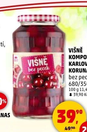 Kompot Višně Karlova Koruna