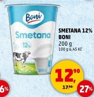 Smetana 12% Boni