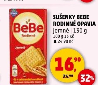 Sušenky Rodinné BeBe Opavia
