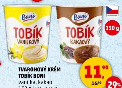 Tvarohový krém Tobík Boni