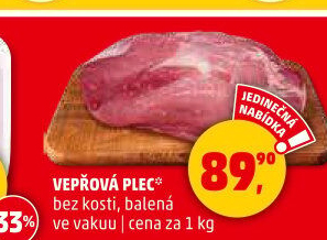 Vepřová plec bez kosti
