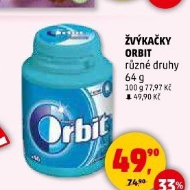 Žvýkačky Orbit
