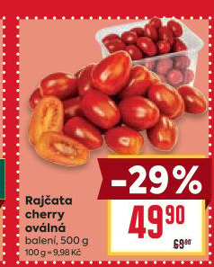 Rajčata cherry oválná