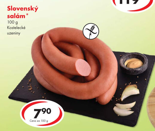 Salám slovenský točený Kostelecké uzeniny
