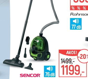 Bezsáčkový vysavač Sencor SVC 510GR