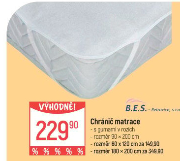 Chránič na matrace B.E.S. Petrovice
