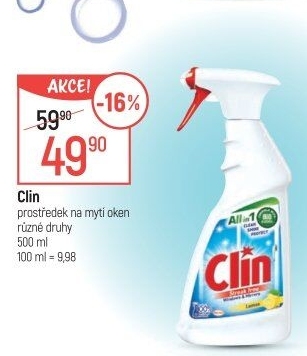 Čistič oken s alkoholem Clin