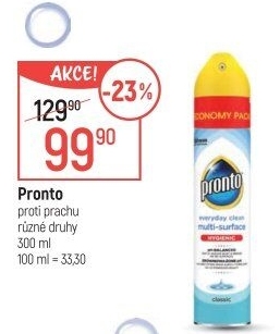 Čistič proti prachu ve spreji Pronto