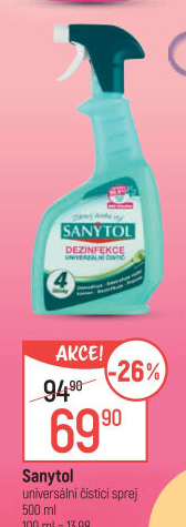 Dezinfekční univerzální čistič ve spreji Sanytol