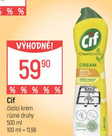 Krémový čistič Cif Cream