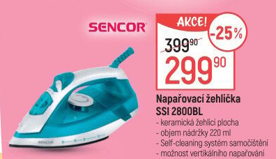Napařovací žehlička Sencor SSI 2800