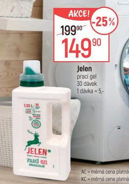 Prací gel Jelen