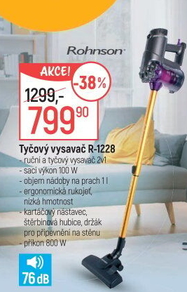 Tyčový vysavač Rohnson R-1228
