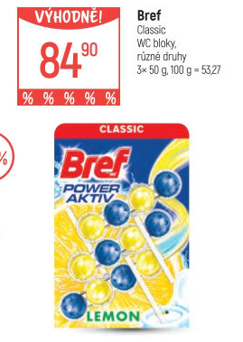 WC blok tuhý Power Aktiv Bref