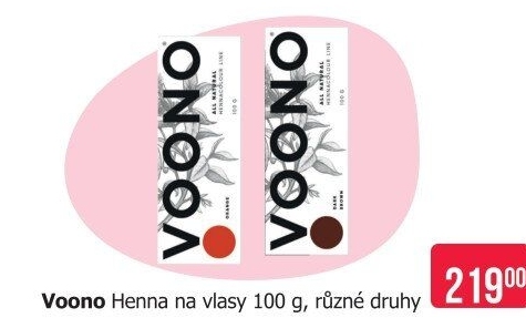 Henna na vlasy Voono