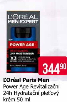 Pleťový revitalizační krém Power Age Men Expert L'