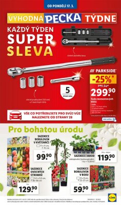 akční leták Lidl 17.3.2025-23.3.2025