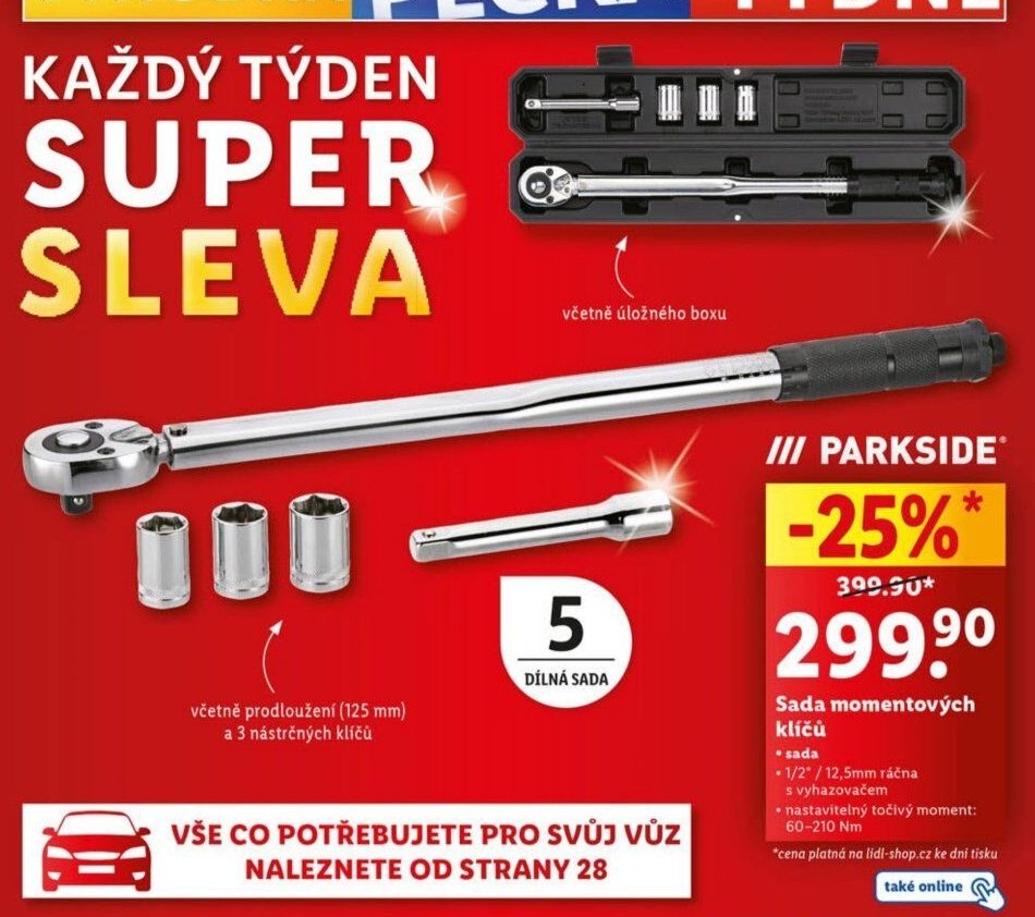 Sada momentových klíčů