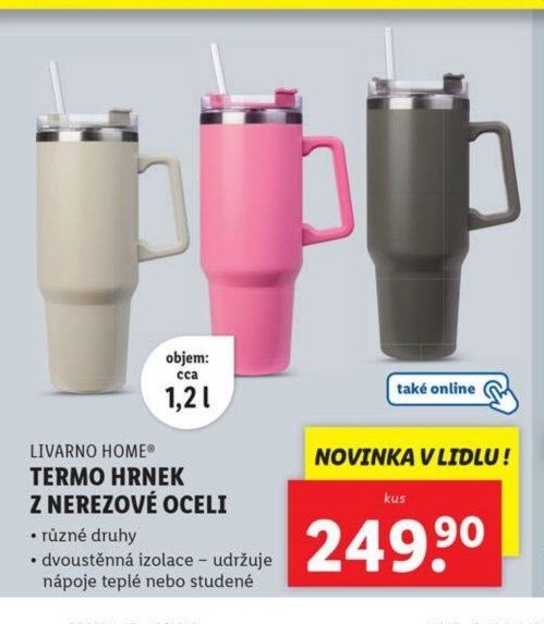 LIVARNO HOME TERMO HRNEK Z NEREZOVÉ OCELI