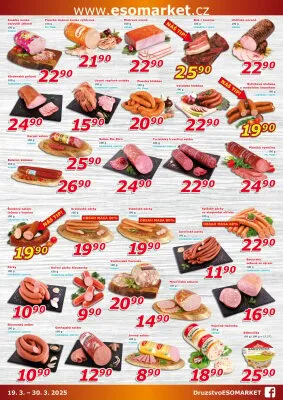 akční leták ESO MARKET 19.3.2025-30.3.2025