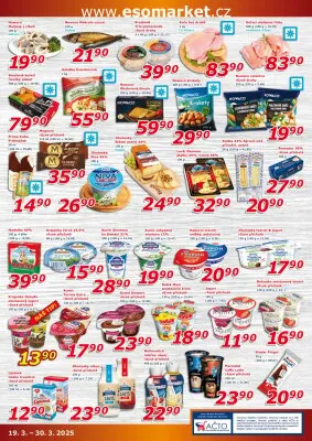 akční leták ESO MARKET 19.3.2025-30.3.2025