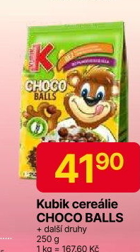 Cereálie Choco balls Kubík