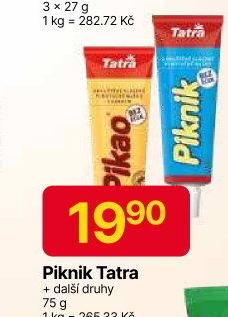 Mléka kondenzovaná slazená Tatra