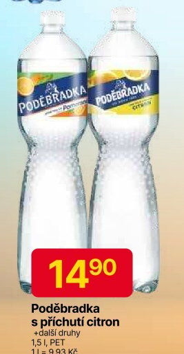 Ochucená voda Poděbradka