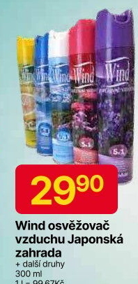 Osvěžovač vzduchu ve spreji Wind