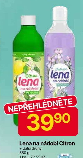 Prostředek na nádobí Lena