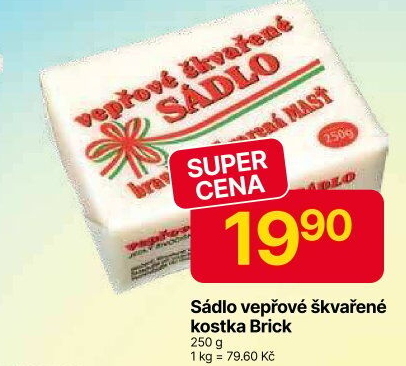 Sádlo vepřové Brick