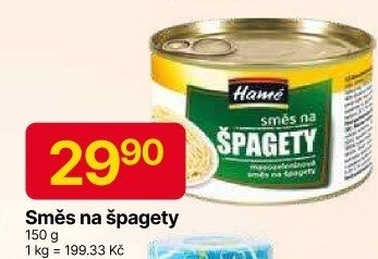 Směs na špagety Hamé - konzerva