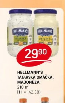 HELLMANN'S TATARSKÁ OMÁČKA, MAJONÉZA
