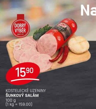 KOSTELECKÉ UZENINY ŠUNKOVÝ SALÁM
