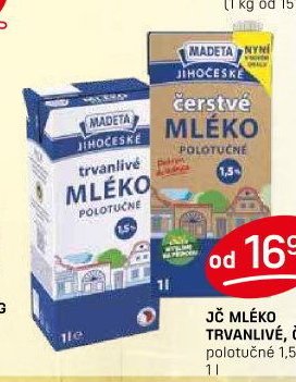 JČ MLÉKO TRVANLIVÉ, ČERSTVÉ