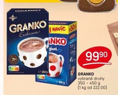 GRANKO vybrané druhy 350 - 450 g