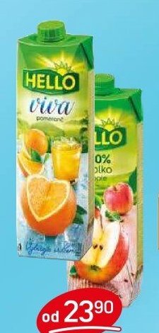 HELLO jablko 100 % / HELLO VIVA pomeranč 1 l